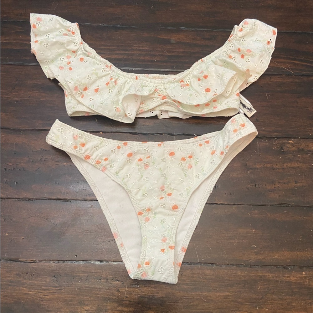New! Dippin' Daisy's Rosewater Siren Bandeau Bikini Set S/M 1893 - Picture 2 of 12